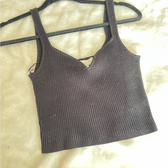 H&M Black Ribbed Top - Picture 2 of 5
